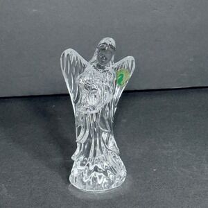 Waterford Crystal Angel with Harp Nativity Collection Figurine No Box 6in